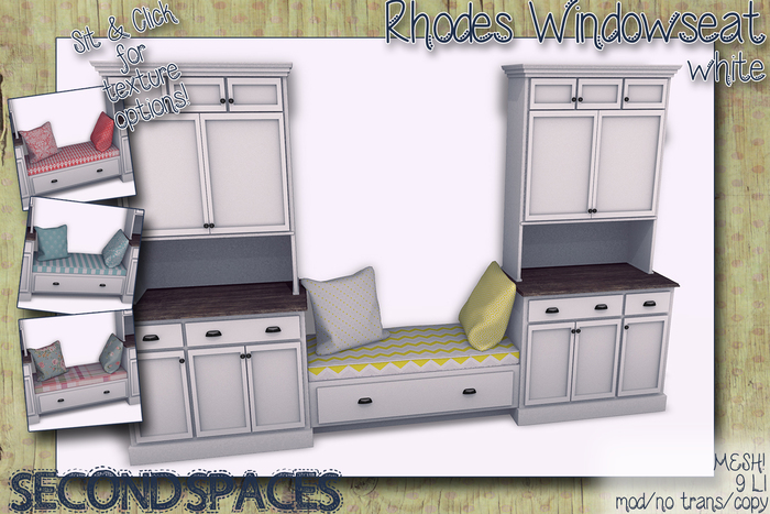 Second Spaces - Rhodes Windowseat - white (bxd2)