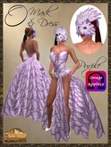 *Goddess* "O" Owl Mask & Gown Purple