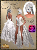 *Goddess* "O" Owl Mask & Gown White