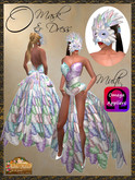 *Goddess* "O" Owl Mask & Gown Black