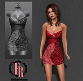 :: FineRain creations.::Amber Mini Dress Black