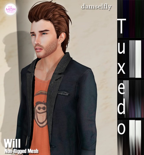 **DD**Damselfly Will Non-Rigged Mesh Tuxedo
