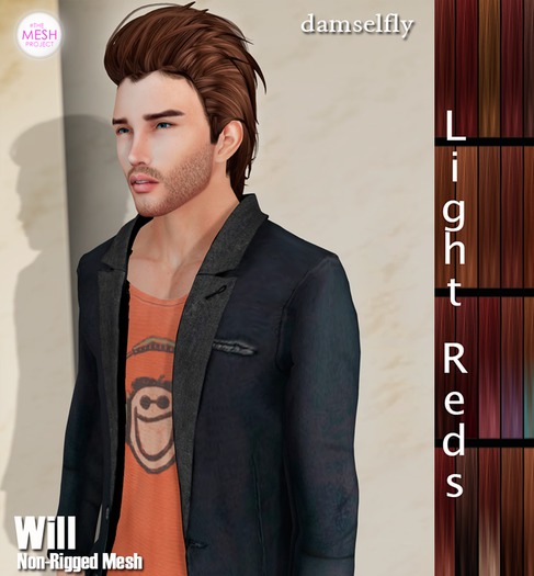 **DD**Damselfly Will Non-Rigged Mesh Light Reds