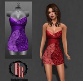 :: FineRain creations.::Amber Mini Dress Purple