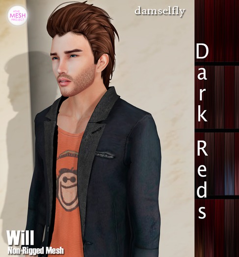 **DD**Damselfly Will Non-Rigged Mesh Dark Reds