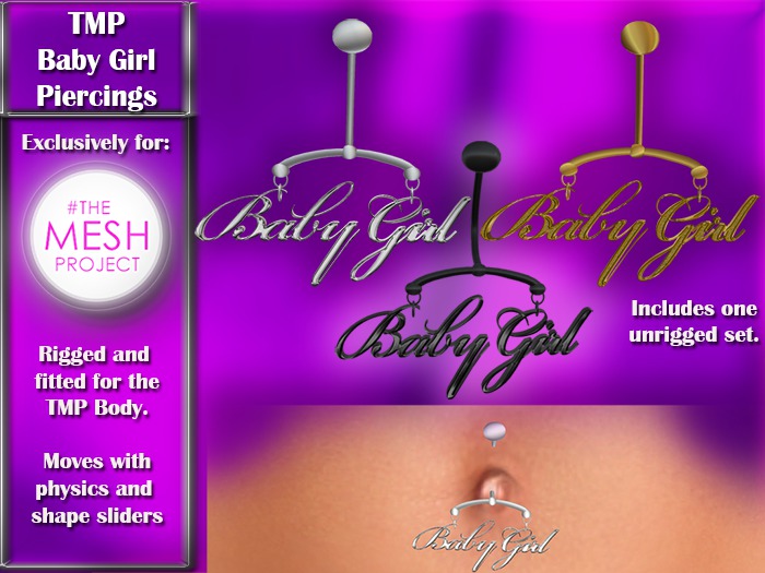 Exclusive for TMP DEMO - Baby GIrl Navel Piercing