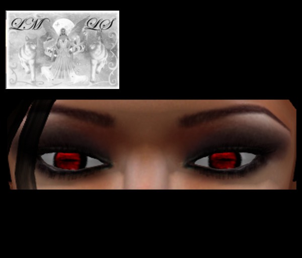 red demonic eyes