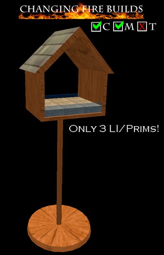 AP - Pole Bird Feeder House Empty v1.0
