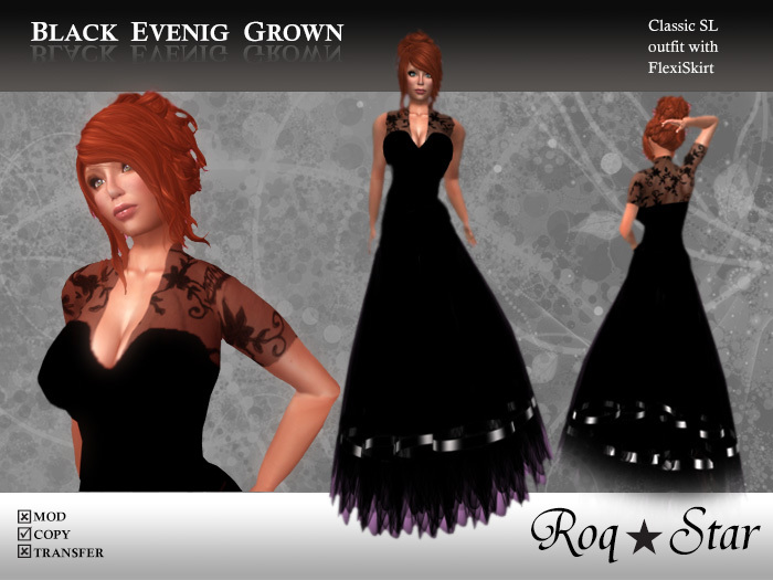 RS Black Evening Gown [Boxed]