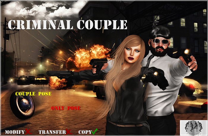 {FG} Criminal Couple pose
