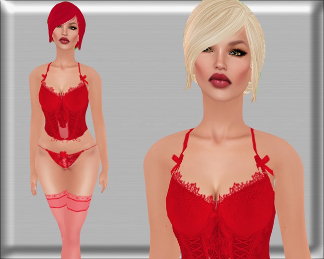 Roxy Red + Red And Blonde Hair