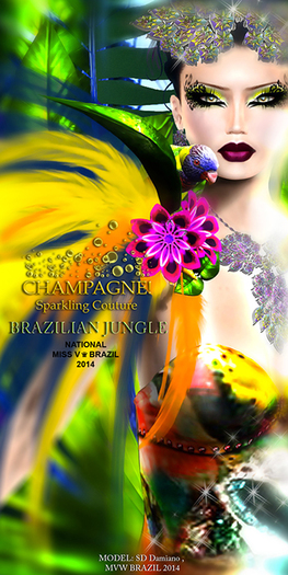 (C)DEMO/BRAZILIAN JUNGLE Mesh Gown (5 Sizes)