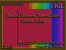 Beaded Shimmer Flowers Chiffon Fabric Solids Seamless Textures Materials Ready Full Perms 1024x1024
