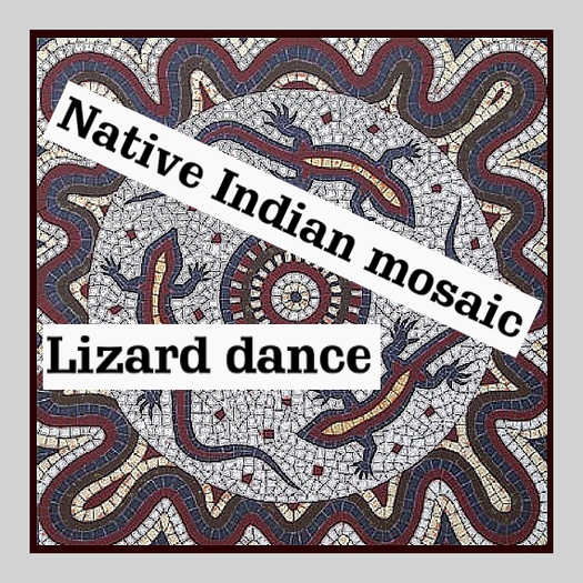 Native Indian Mosaic Lizard Dance