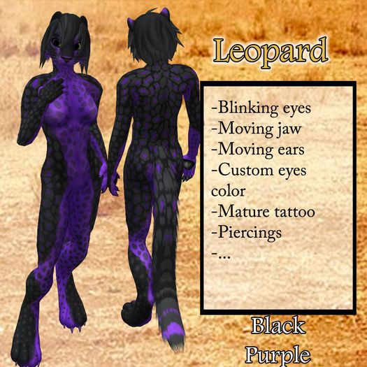 DSD Leopard - Black Purple