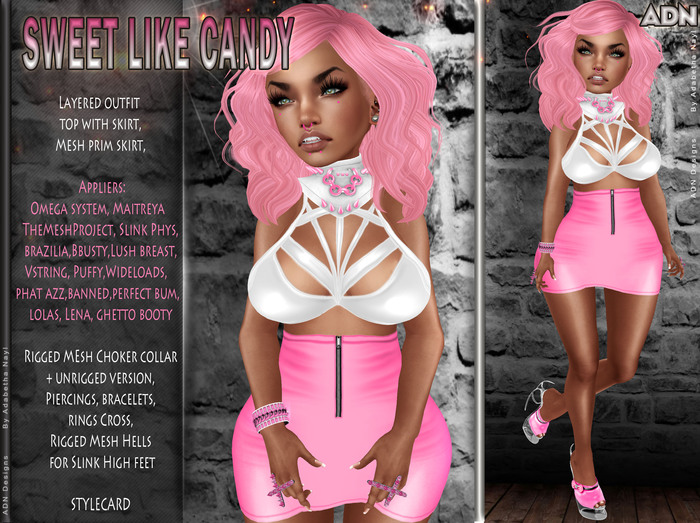 [ADN] SWEET LIKE CANDY (Appliers Included) (Wear to Unpack )