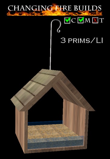 AP - Hanging Bird Feeder House Empty v3.0