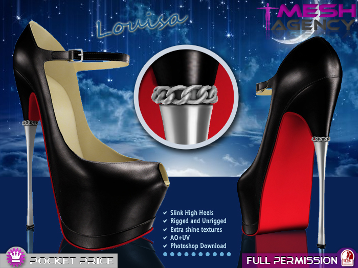 Slink High Peep Toe "Louisa" - Full Perm