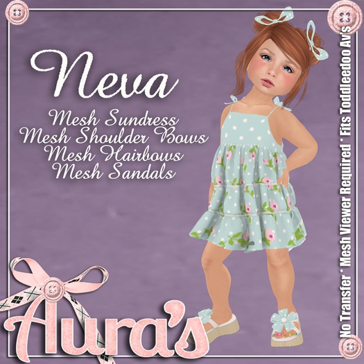 {Aura's} Neva in Blue For Toddleedoo Avatars
