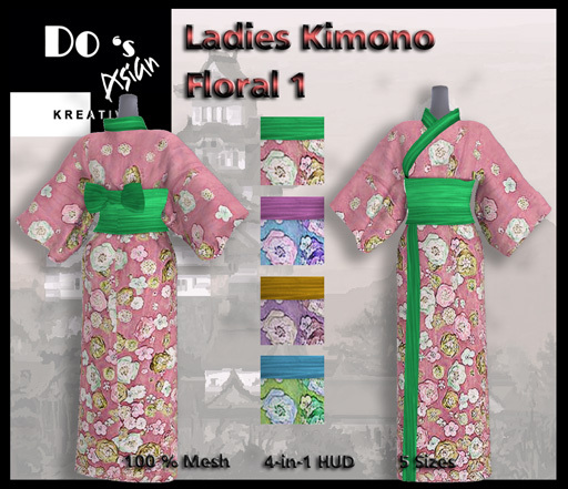.:Do's:. Ladies Kimono FLORAL 1  (VMM)