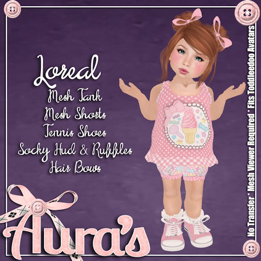 {Aura's} Loreal Kawaii Outfit {Pink} for Toddleedoo Avatars