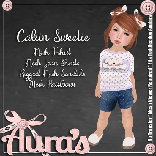 {Aura's} Cabin Sweetie {Beach Bunnies} for Toddleedoo Avatars