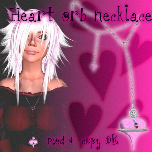 Heart orb necklace