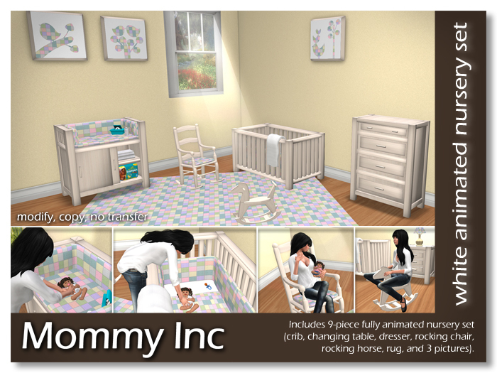 *Mommy Inc* 9-Piece Nursery Set - White Quilt