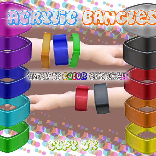 Acrylic bangles
