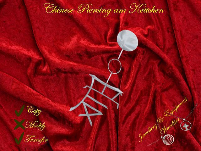 Verkaufsbox Chinalove Piercing silber