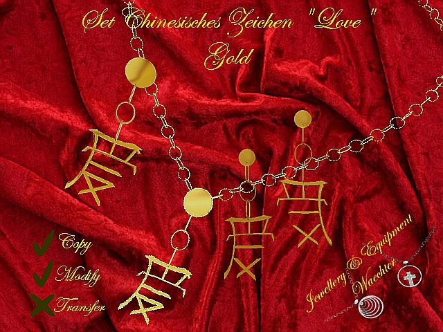 Set "Chinese Love" gold