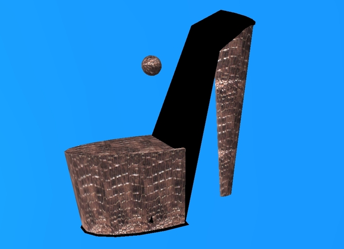 Yukon's Stiletto Chair~SnakeSkin