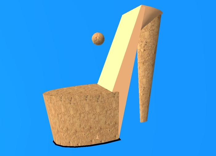 Yukon's Stiletto Chair~Cork