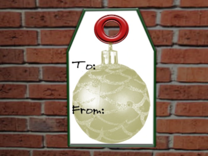 Christmas Present Tag - Ball