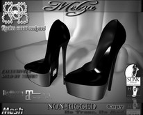!!BH!! DEMO{MELZA}LADY LATEX HEELS  (ADD)