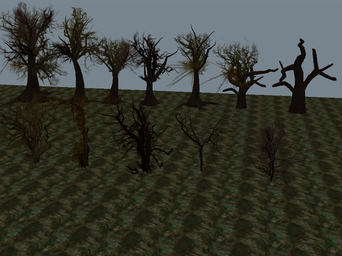 Halloween Spooky Trees and Shrubs