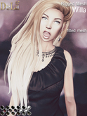 =DeLa*= Mesh Hair "Willa" Blacks and Whites