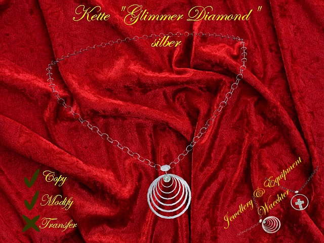 Verkaufsbox Glimmer Diamond Kette silber