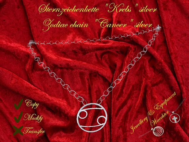 Zodiac cahin "Cancer" silver