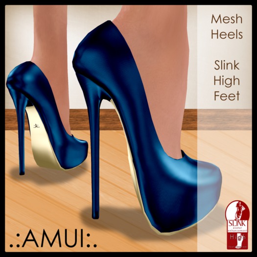 .:AMUI:. SHOES "VERA" - #BLUE (Slink High Feet)