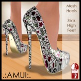 .:AMUI:. SHOES "VERA" - PATTERN LEAVES (Slink High Feet)
