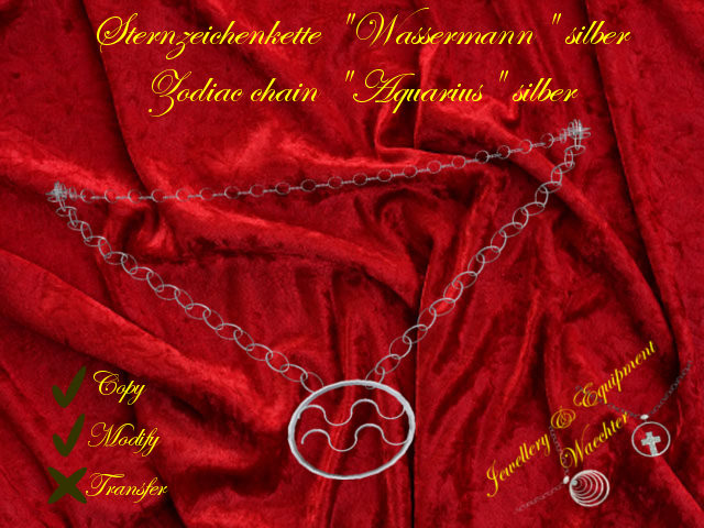 Zodiac Chain "Aquarius" silver