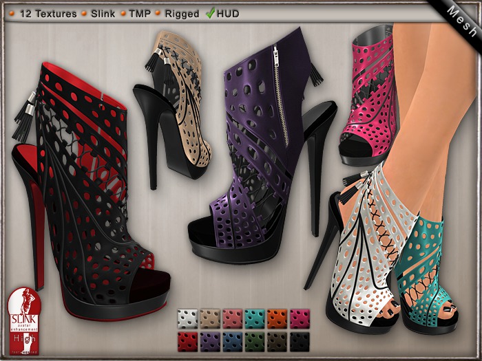 DN Mesh CowGirl Boots w HUD
