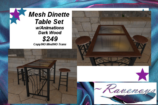 Dinette Table Set (Dark) BOXED