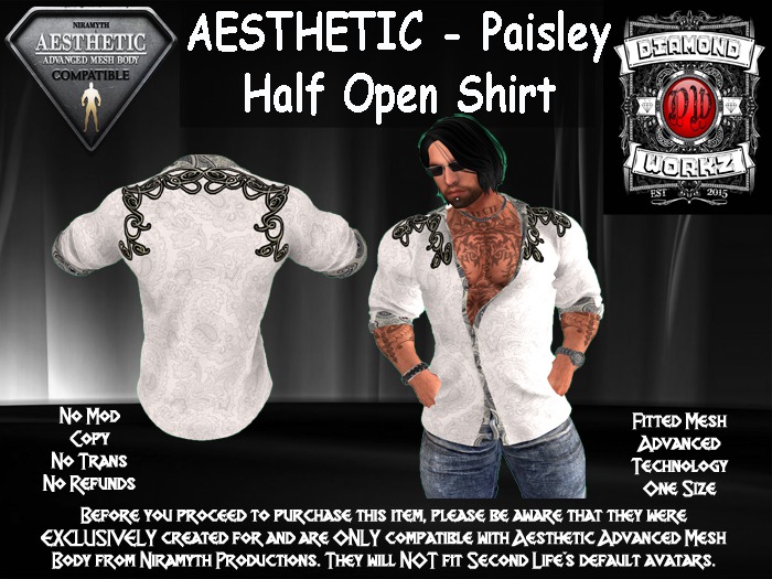 DW Half Open - Paisley (Boxed) (NIRAMYTH) - AESTHETIC