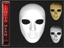 T-3D Creations [ LQ Mesh - Mask 016 ] LIQUID MESH with Non Rigged Mesh - Full Perm -
