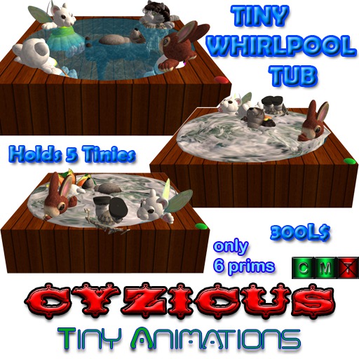 CTA- Tiny Whirlpool Tub - 5 Tinies in Box