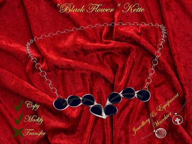 Chain "Black Flower"