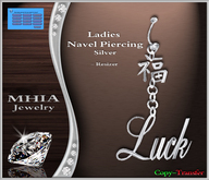 [MHIA] Luck Navel Piercing Silver