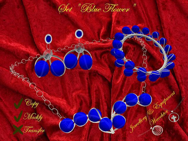 Set "Blue Flower"
